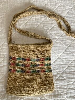 Handwoven Hemp Crossbody Bag Boho